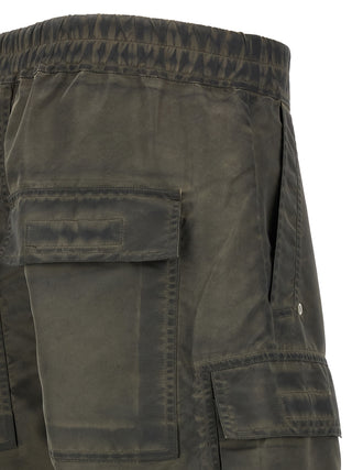 Gray Nylon Cargo Pants