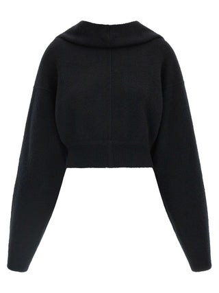 Black Cashmere Sweatshirt