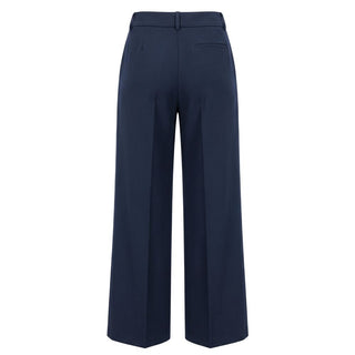 Blue Viscose Women Pants