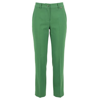Green Polyester Women Pants