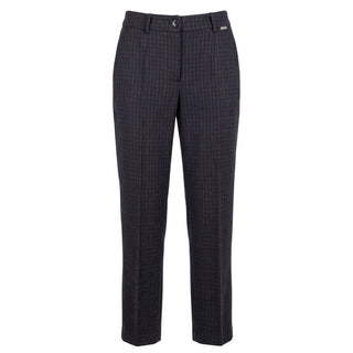 Blue Cotton Women Pants
