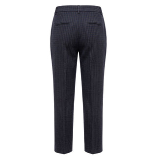 Blue Cotton Women Pants
