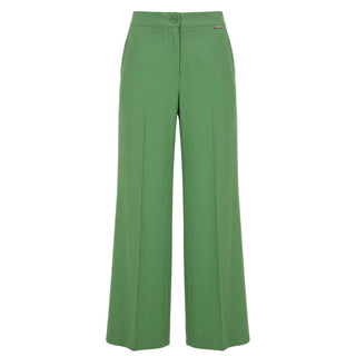 Green Polyester Women Pant