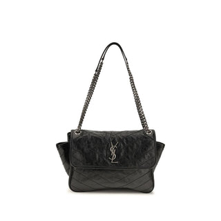 Black Calf Leather Bos Taurus Shoulder Bag
