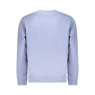 Blue Cotton Men Sweater