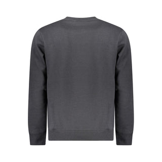 Black Cotton Men Sweater