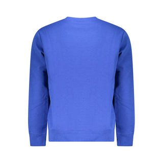 Blue Cotton Mens Sweater