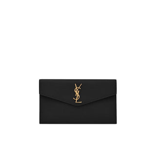 Black Leather Clutch Bag