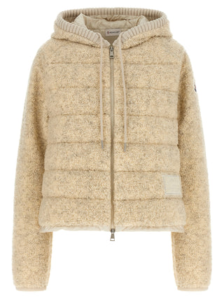 Beige Polyester Full-Length Jacket