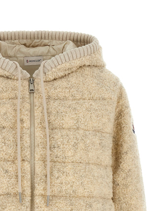 Beige Polyester Full-Length Jacket