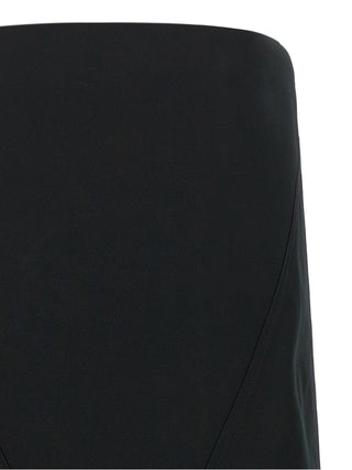 Black Polyester Short Dress