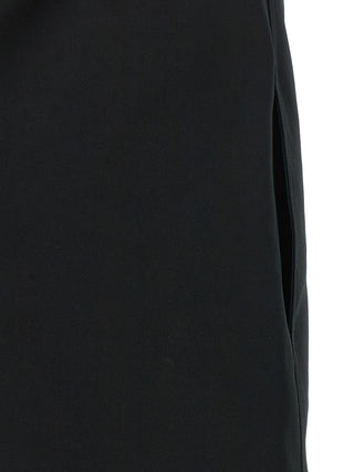 Black Polyester Short Dress
