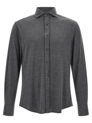 Gray Silk Blouse