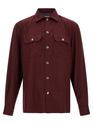 Bordeaux Virgin Wool Blouse