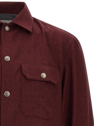 Bordeaux Virgin Wool Blouse