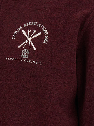 Bordeaux Cashmere Sweatshirt