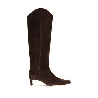 Brown Calf Leather Bos Taurus High Heel Boots