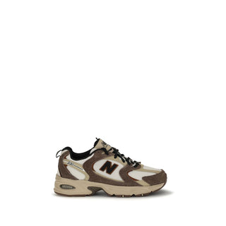 Brown Polyamide Athletic Sneakers