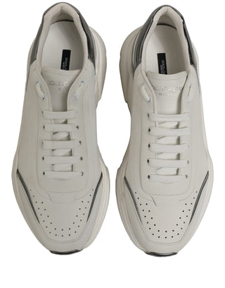 White Silver Daymaster Low Top Sneakers Shoes