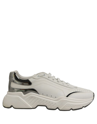White Silver Daymaster Low Top Sneakers Shoes