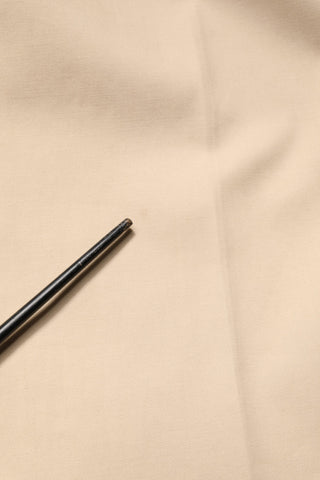 Beige Cotton Straight Men Formal Dress Pants