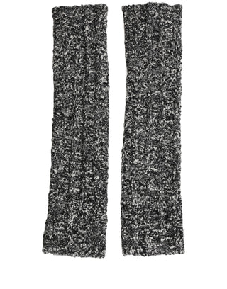 Sleeves Black Wool Blend Knitted Warmer Arm