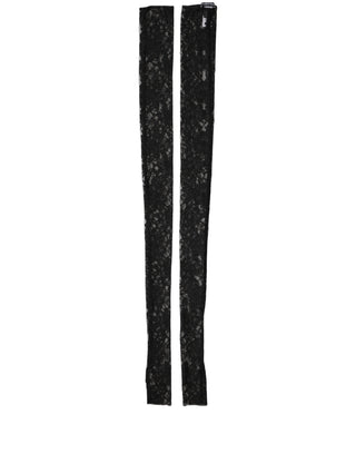 Sleeves Black Nylon Floral Lace Warmer Arm