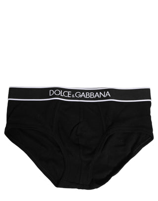 Black Logo Cotton Men Brando Brief Underwear