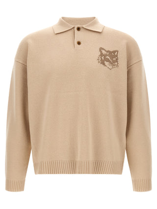 Beige Wool Cardigan