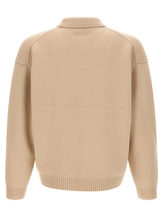 Beige Wool Cardigan
