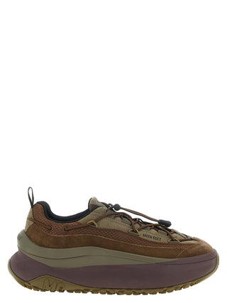 Brown Cowhide Athletic Sneakers