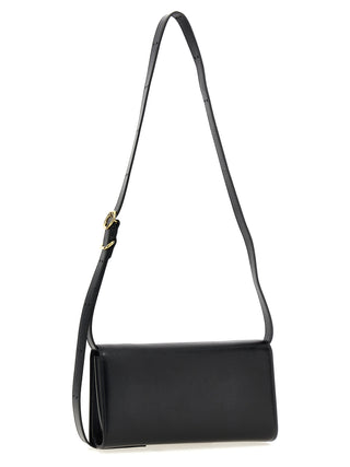 Black Leather Crossbody Bag