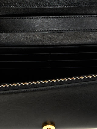 Black Leather Crossbody Bag