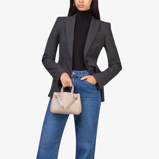 Beige Polyethylene Handbag