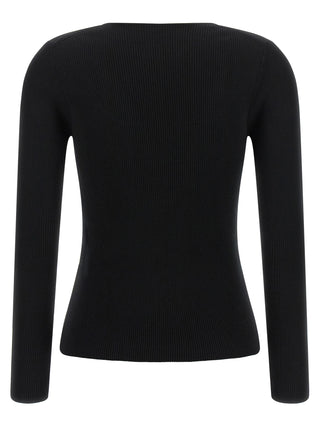 Black Wool Cardigan