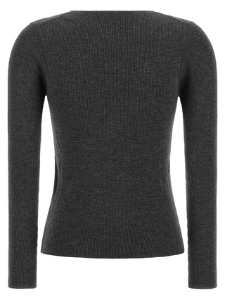 Gray Wool Cardigan