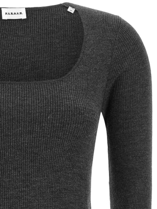 Gray Wool Cardigan