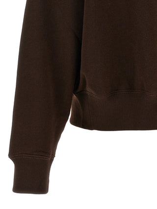 Brown Cotton Sweatshirt