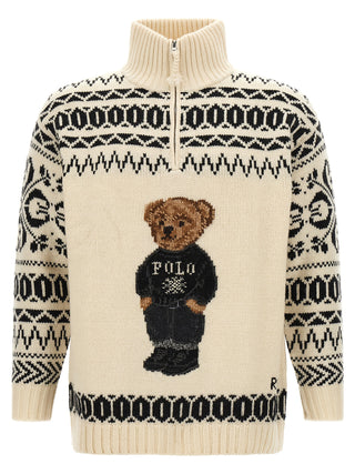 Bicolor Wool Cardigan