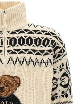 Bicolor Wool Cardigan
