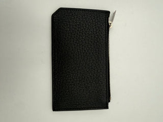 SAINT LAURENT Zip in Deerskin Cardholder