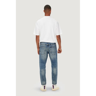 Blue Cotton Slim Fit Jeans