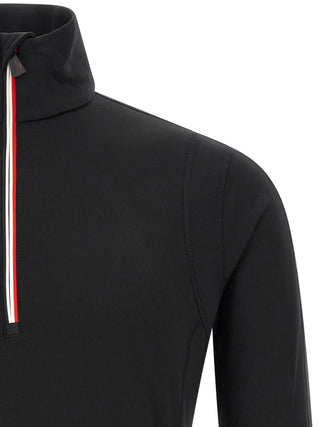 Black Polyamide Sweatshirt