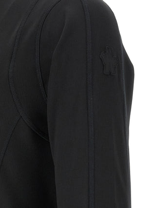 Black Polyamide Sweatshirt