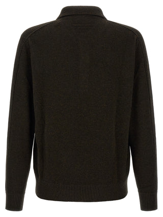 Brown Wool Polo Shirt