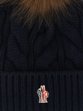 Blue Virgin Wool Beanie
