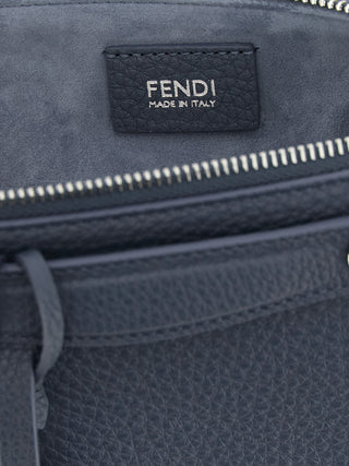 Blue Calfskin Clutch Bag