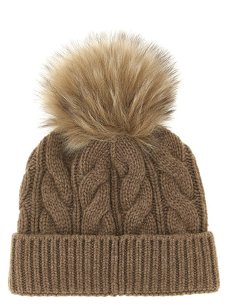 Brown Virgin Wool Beanie