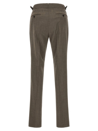 Brown Wool Dress Pants