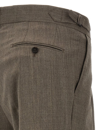 Brown Wool Dress Pants
